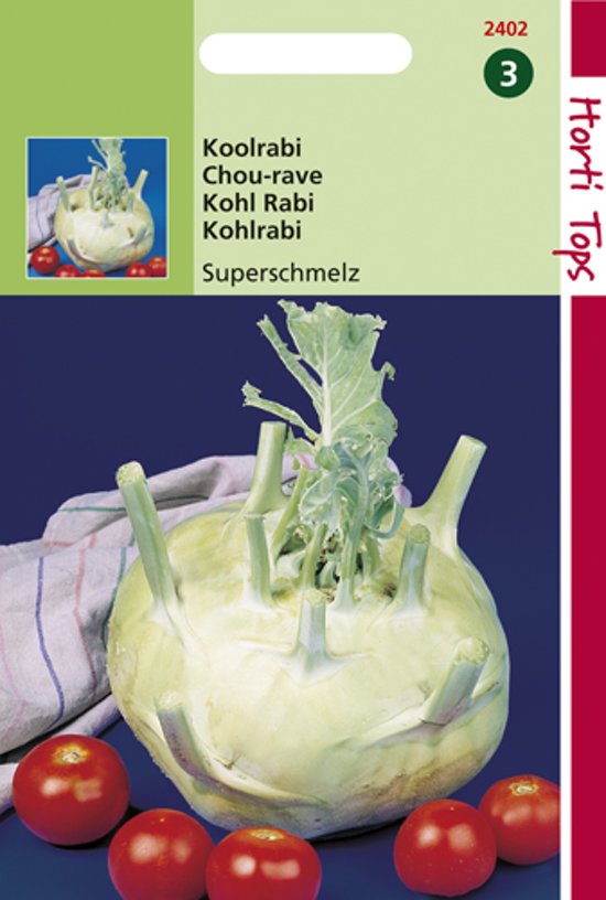 Koolrabi Superschmelz (Brassica) 300 zaden